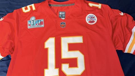 Patrick Mahomes Signed Jersey Super Bowl LVII Patch Nike On Field ...