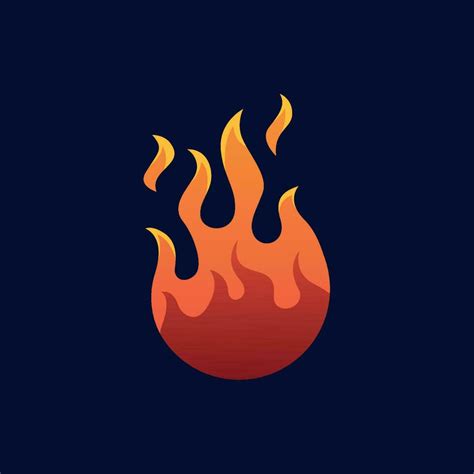 Fire ball logo for illustration 26189452 Vector Art at Vecteezy