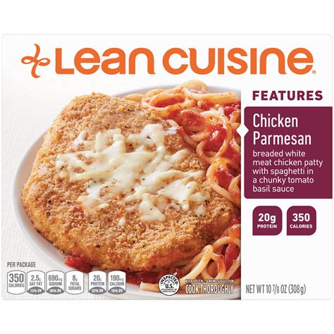 LEAN CUISINE FEATURES Chicken Parmesan 10.88 oz. Box | Delicious Frozen ...