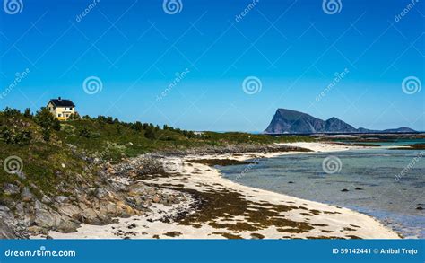 Sommaroy in Troms, Norway, stock image. Image of arctic - 59142441