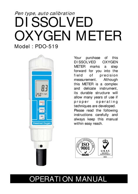 Manual DE Odmtro - fdshfdjhfdjfdjfdjdf - Pen type, auto calibration DISSOLVED OXYGEN METER Model ...