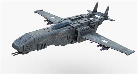 Futuristic Space Fighter 3D Model $159 - .3ds .fbx .max .obj - Free3D