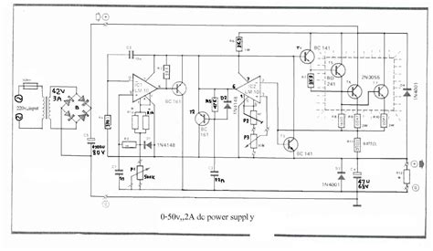 0-50V 2A Bench Power Supply Circuit Diagram | Super Circuit Diagram