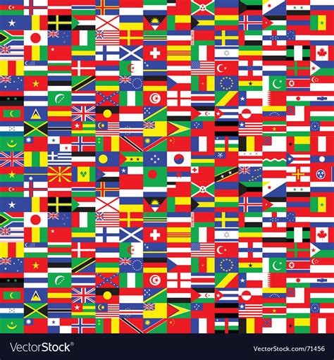 Seamless world flags Royalty Free Vector Image