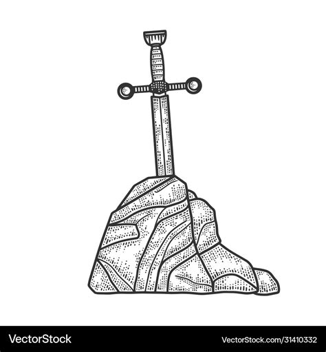 Sword In The Stone Drawing