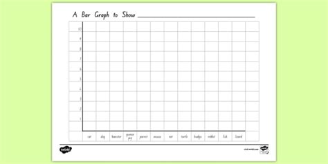 Class Pets Bar Graph Template (Teacher-Made)