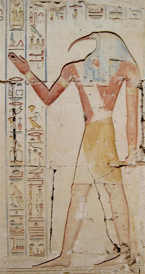 Thoth, Abydos Temple Relief | Ägyptische mythologie, Ägyptische göttin ...