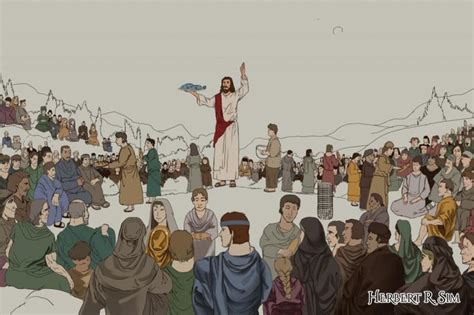 Jehovah Jireh: Jesus Feeding the Multitude - Herbert R. Sim