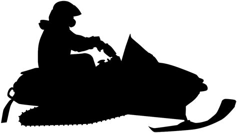 Snowmobile Silhouette | Free vector silhouettes