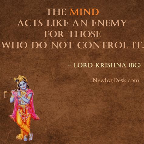 The Mind Acts Like An Enemy - Bhagavad Gita | Krishna Quotes