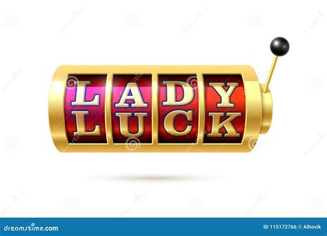 Lady Luck stock vector. Illustration of lady, machine - 115172766