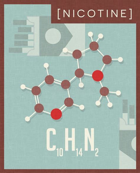 Chemical Structure Of Nicotine Stock Illustration - Illustration of patch, stimulant: 34814413