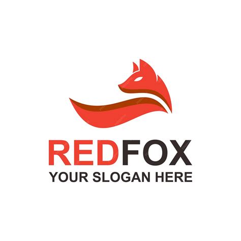 Premium Vector | Simple red fox logo design idea