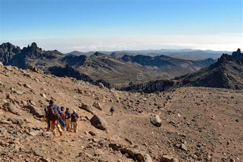 The Volcanic Landscapes Mount Kenya Editorial Stock Image - Image of volcanic, background: 128251674