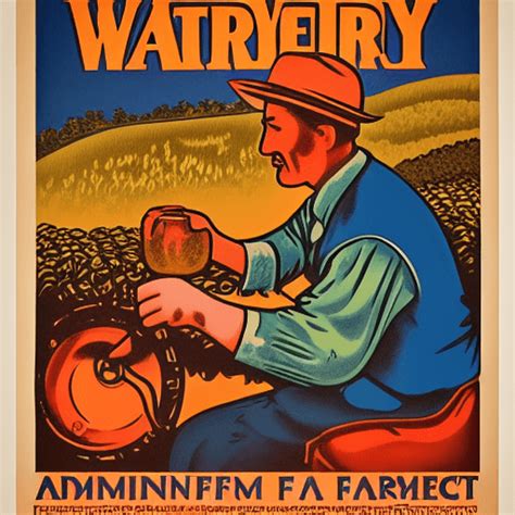 Vintage Farm Poster · Creative Fabrica