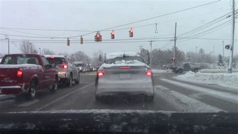 Michigan Winter Snow Storm!! Alpena Michigan Weather 2019!! Dog Jumps On Trampoline And Driving ...