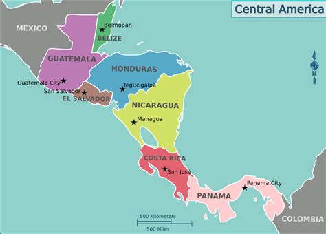 Modern Map of Central America (Illustration) - World History Encyclopedia