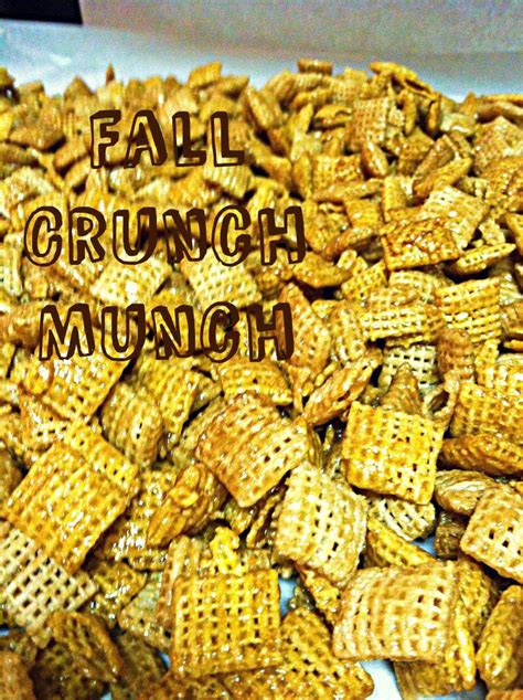 Fall Crunch Munch... seriously addicting sweet and chewy chex mix! | Snack recipes, Chex mix, Snacks