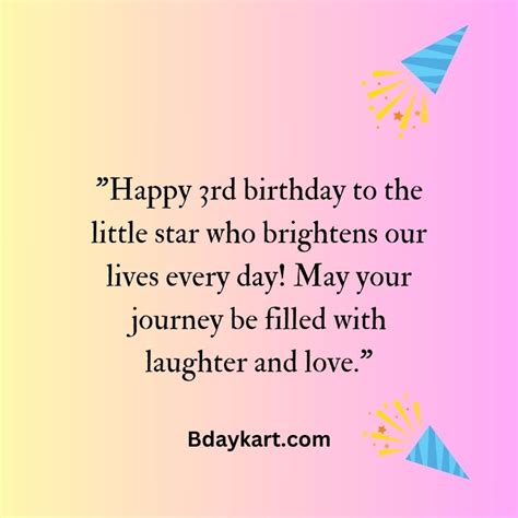 Happy Third Birthday Wishes for Baby Boy & Girl | Turning 3 Quotes ...