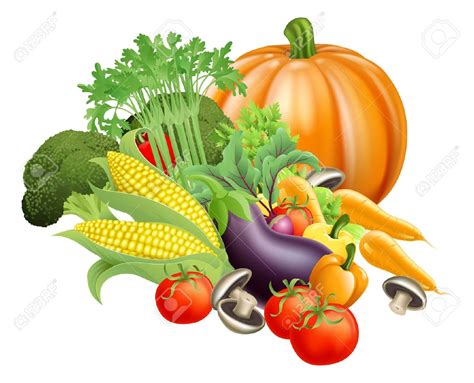 Fresh Fruit And Vegetables Clip Art