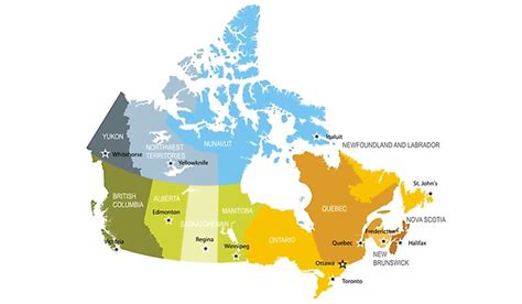 Canada Map With States