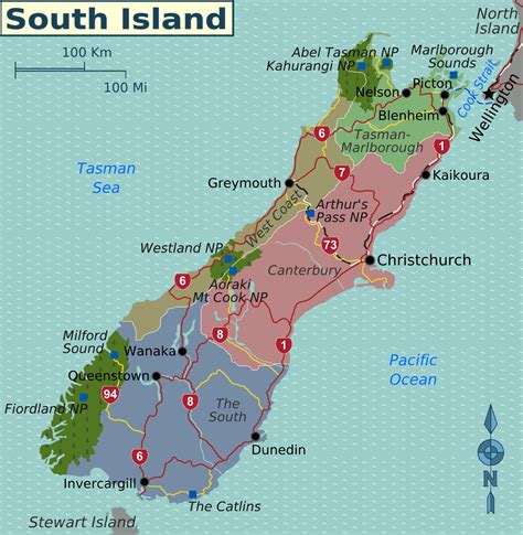 Map of New Zealand's South Island | New Zealand 1 | Pinterest | South island, Wanderlust and ...