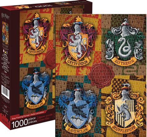 NEW Aquarius Jigsaw Puzzles Deluxe 1000 Pc Puzzle Harry Potter Crests Gryffindor | eBay