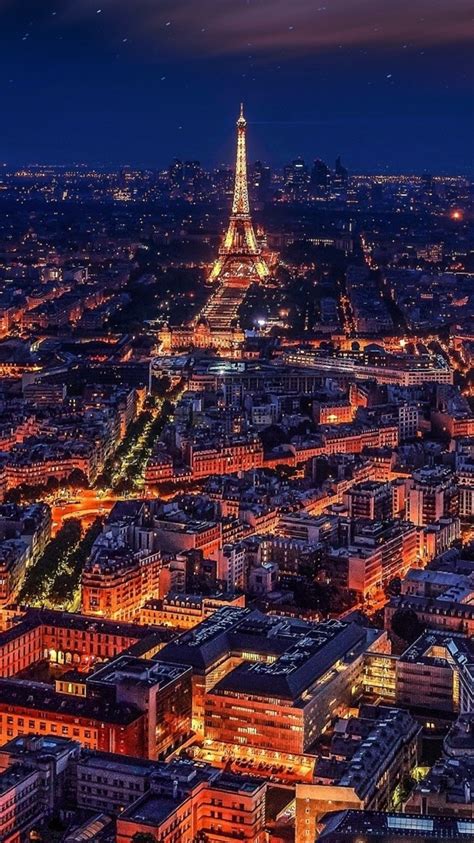 750x1334 Paris France Eiffel Tower Night iPhone 6, iPhone 6S, iPhone 7 ...