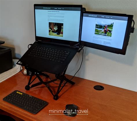 How I Set Up a Dual-Screen Standing Desk That’s Actually Portable ...