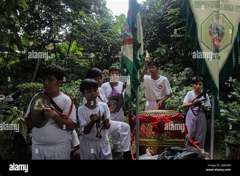 The picture show Kilin Barongsai (lion dance) during the ritual bath ...