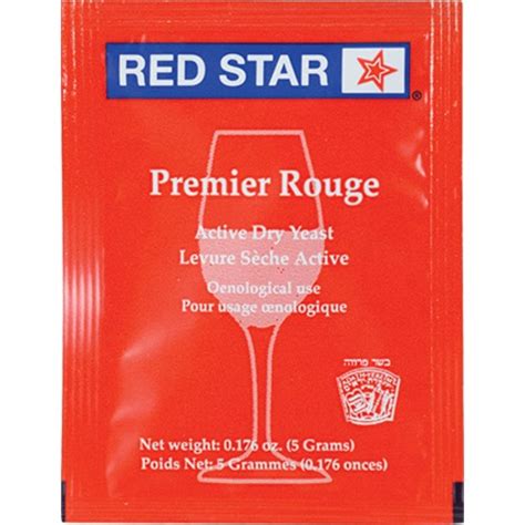 Red Star Premier Rouge Wine Yeast, 5g - Brew Your Own Brew