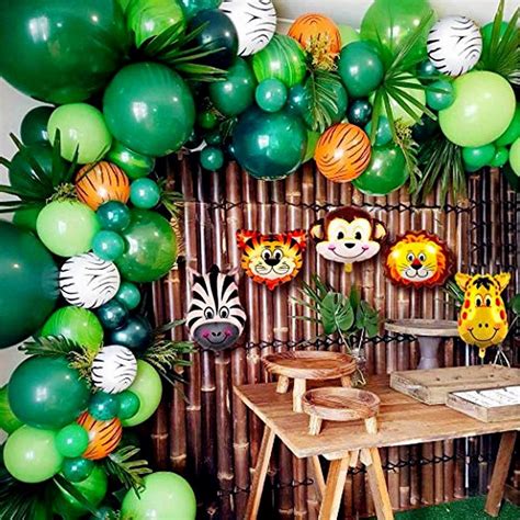 106pcs Animal Balloons Garland Kit Jungle Safari Theme Party Supplies ...