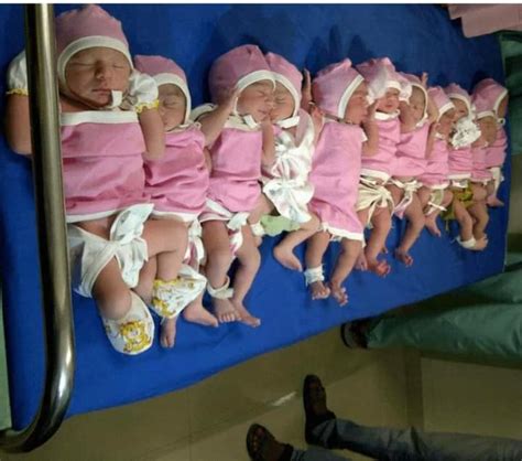 In Pictures, Woman Gives Birth To 10 Babies After 10 Years Of Childless ...