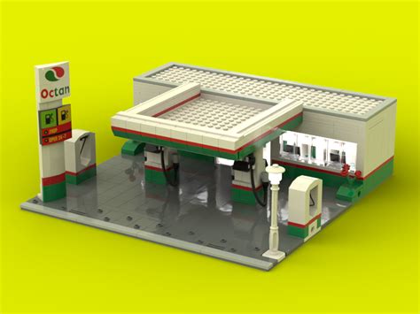 LEGO MOC Gas Station by The Lego Master | Rebrickable - Build with LEGO