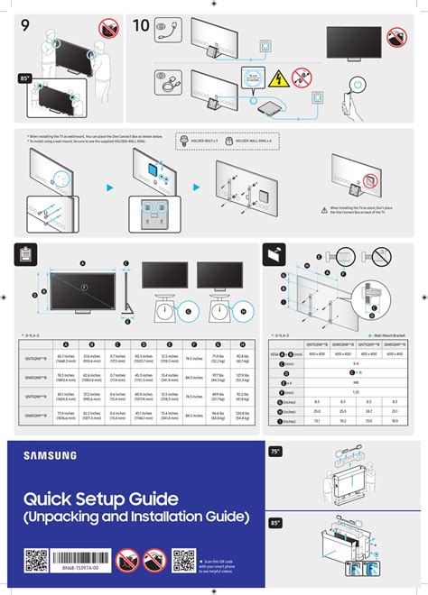 SAMSUNG QN75QN9 B SERIES QUICK SETUP MANUAL Pdf Download | ManualsLib