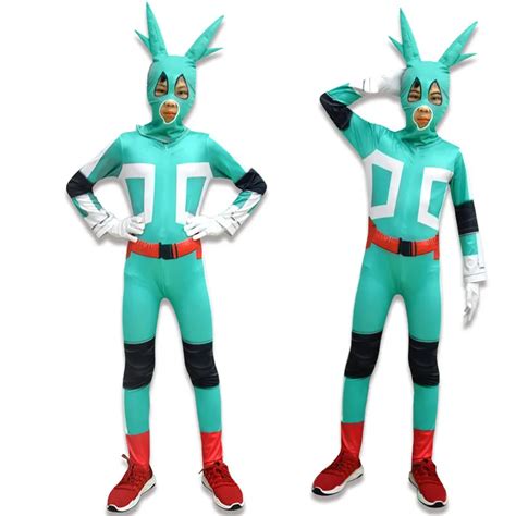 2019 New Kids My Hero Academia Midoriya Izuku Deku Cosplay Costumes Boy ...