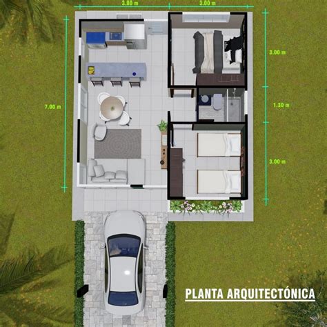 Planos para casas de un Piso Gratis | 22 Diseños de planos para ti