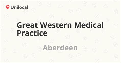 Great Western Medical Practice – Aberdeen, Seafield Road (Reviews ...