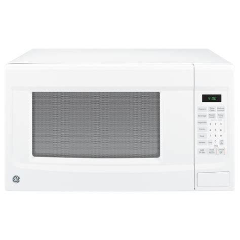 GE 1.4-cu ft 1100-Watt Countertop Microwave (White) in the Countertop ...