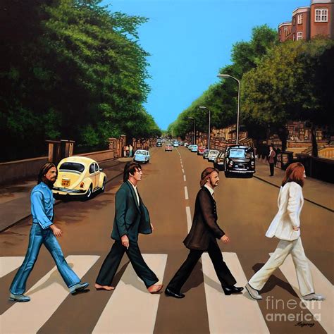 The Beatles Abbey Road by Paul Meijering | Beatles painting, Beatles ...