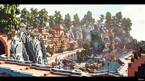 Minecraft - Amsterdam City | PvP Town / Hub - Minecraft Schematic Store - www.schematicstore.com