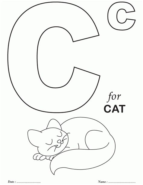 Alphabet Coloring Pages For Kids Printable : Abc Coloring Pages - Coloring Home