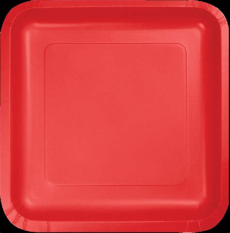 Calssic Red Square Paper Plates, Size : 9 Inch at Rs 169.10 / Piece in Delhi | WNNA PARTY