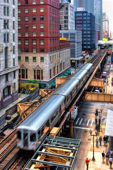 Historic Chicago El Train Painting by Christopher Arndt - Fine Art America