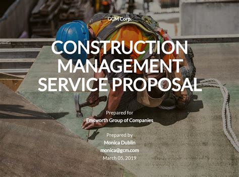 Construction Company Proposal Template