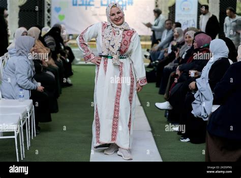 A young Palestinian woman an early 20th century traditional Palestinian ...