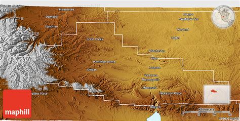 Hot Springs County Map