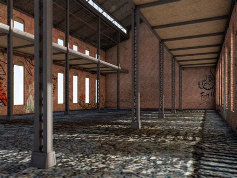 Old Warehouse 5 interior and exterior 3D model - TurboSquid 2120964