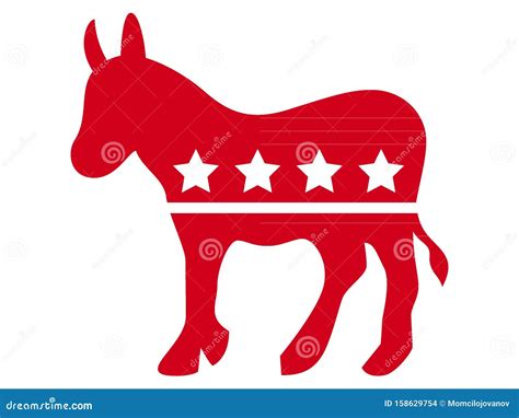 Symbol Democratic Party Cartoon Vector | CartoonDealer.com #25020197