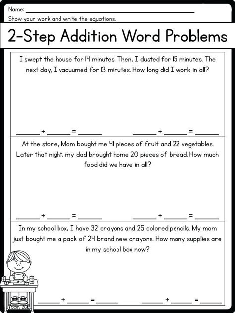 2nd Grade Math Word Problems - Best Coloring Pages For Kids | Word problem worksheets, Math word ...